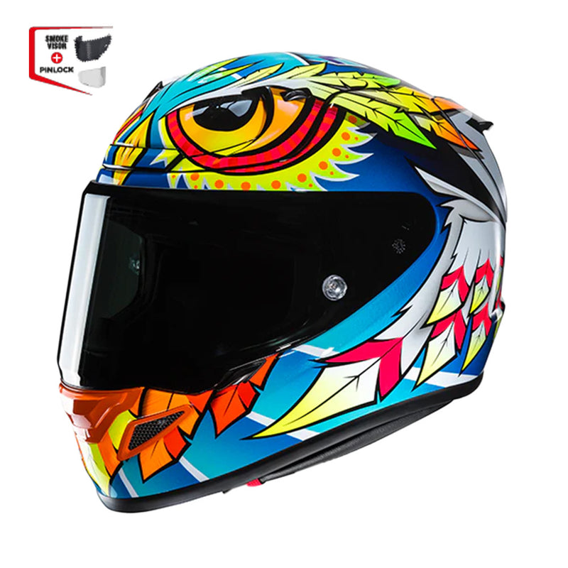 Capacete Hjc Rpha 12 Spasso  Azul Amare Laran Branc