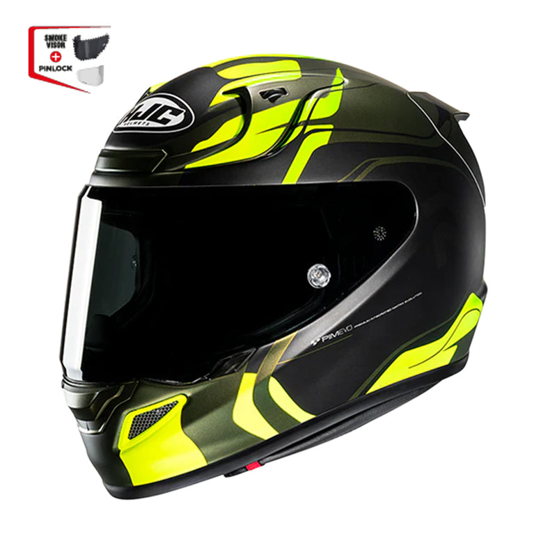 Capacete Hjc Rpha 12 Lawin  Pret Verd 56