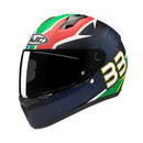 Capacete Hjc C10 Brad Binder Azu Verd Verm Branc