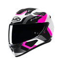 Capacete Hjc C10 Tins Branc Cinz Pret Rosa