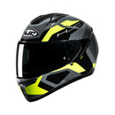 Capacete Hjc C10 Tins Cinz Verd Pret