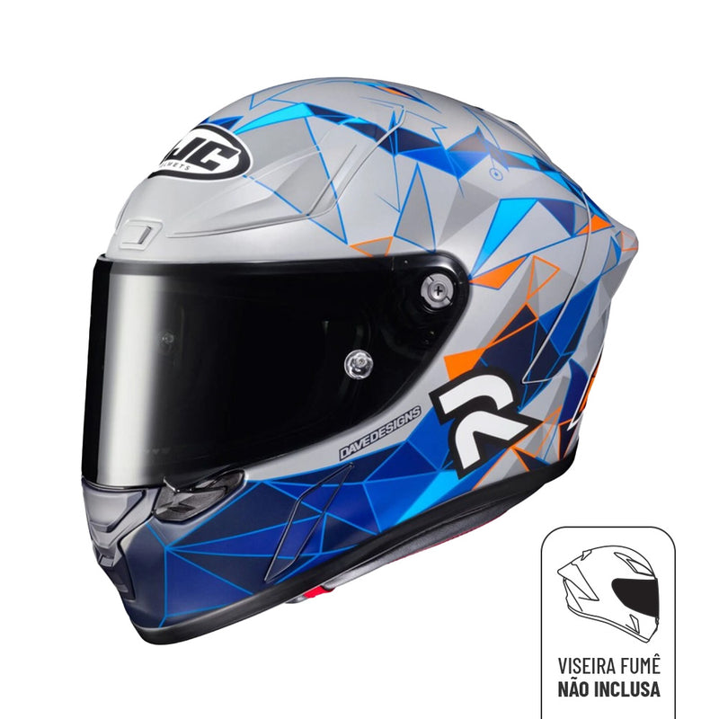Capacete Hjc Rpha 1 Pol Espargaro Moto GP Preto E Azul