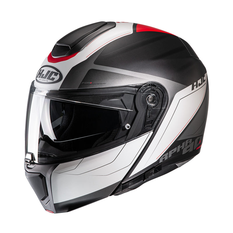 Capacete Hjc Rpha 90s Cadan Preto Cinza Branco E Vermelho