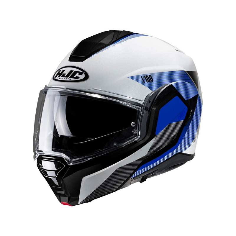 Capacete Hjc I100 180 Beston Branco Azul E Cinza